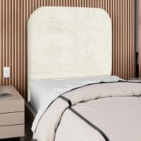 Cabeceira Solteiro 90 Cm Com Frame Alana Boucle Bege Artte - 2