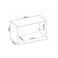 Nicho P- Cozinha Proença Suporte P- Microondas 80cm Nogueira Touch - Demóbile - 2