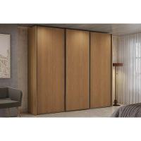 Guarda Roupa Casal 3 Portas De Correr E 4 Gavetas T582 Canela - Kappesberg - 1