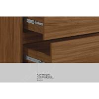 Guarda Roupa Casal 6 Portas (2 Ripadas E 2 C- Espelho) E 6 Gavetas Atrice Nogueira Touch - Demóbile - 5