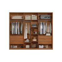 Guarda Roupa Casal 6 Portas (2 Ripadas E 2 C- Espelho) E 6 Gavetas Atrice Nogueira Touch - Demóbile - 7