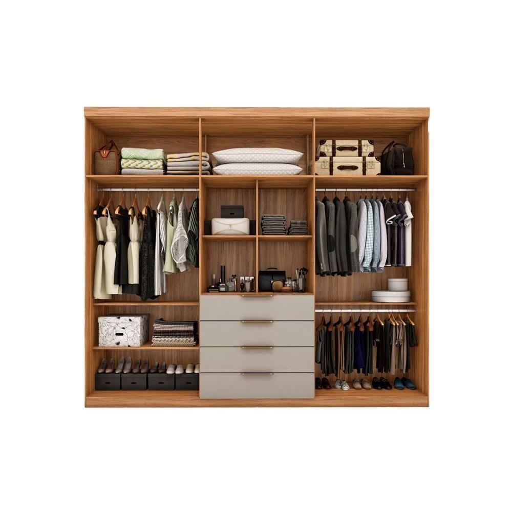 Guarda Roupa Casal 6 Portas (2 C- Espelho) E 4 Gavetas Giardino Amendola-nude Prime Tx - Demóbile - 10