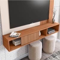 Painel Para Tv Até 55 Polegadas Marrom Mine Caemmun - 3