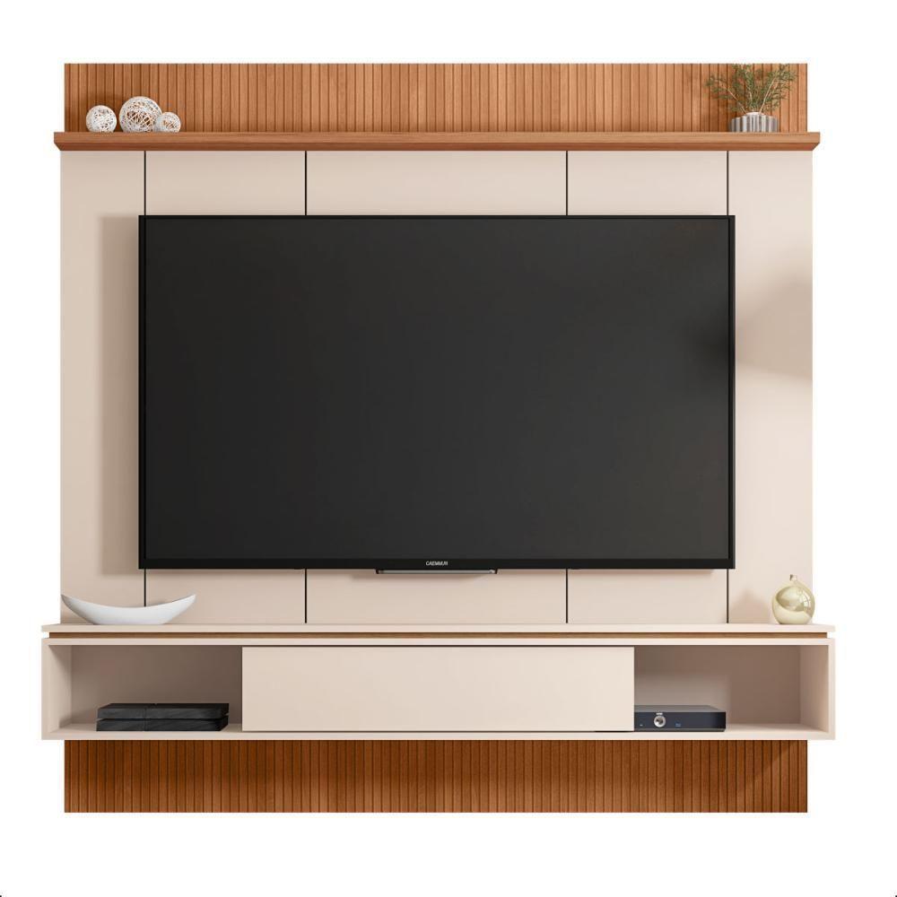 Painel Para Tv De Até 65 Polegadas Marrom Aura Caemmun - 5