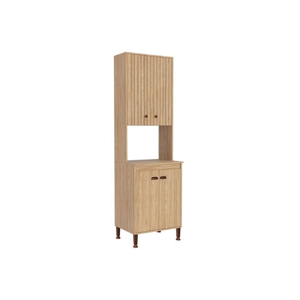 Paneleiro De Cozinha Modulado Torino C- 4 Portas 63cm Mel - Movelbento - 3
