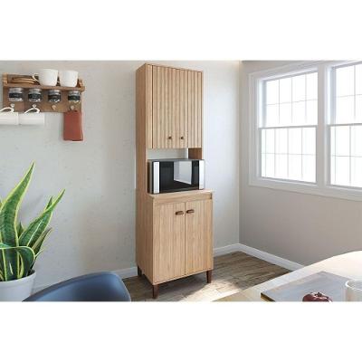 Paneleiro De Cozinha Modulado Torino C- 4 Portas 63cm Mel - Movelbento