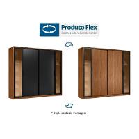 Guarda Roupa Casal 4.4 Laredo Flex Nogueira-nogueira Ou Nude - Demóbile - 2