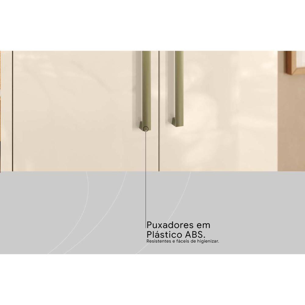 Guarda Roupa Casal 6 Portas (2 C- Espelho) E 4 Gavetas ópera Nogueira Touch - Demóbile - 6