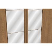 Guarda Roupa Casal 6 Portas (2 C- Espelho) E 3 Gavetas C- Pés Cb01t580 Canela-off White - Kappesberg - 5