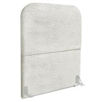 Cabeceira Solteiro 90 Cm Com Frame Alana Boucle Cinza Claro Artte - 1