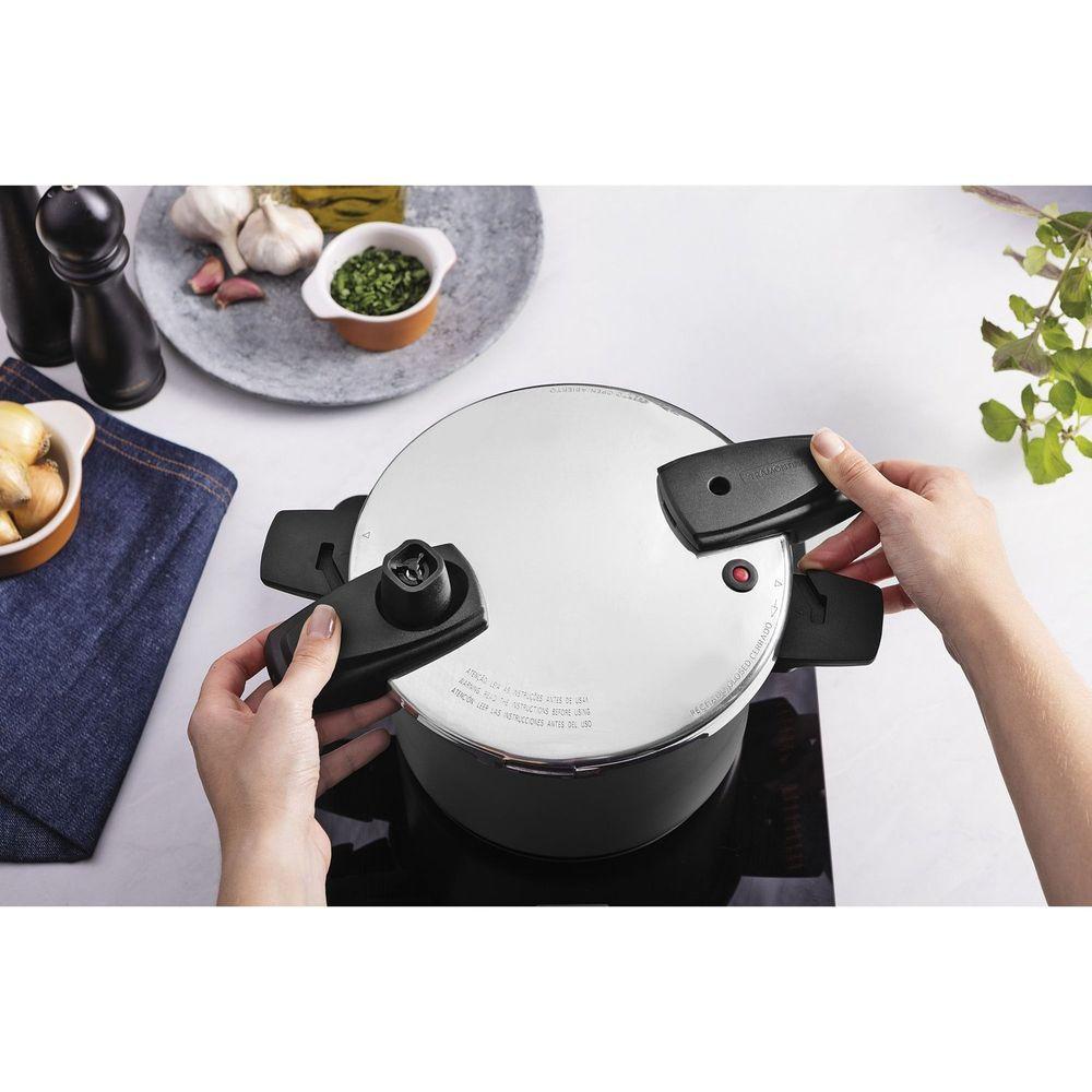 Panela De Pressão Tramontina Arizona Induction Antiaderente Starflon Max Titânio 20 Cm 4,5 L Tramontina - 2