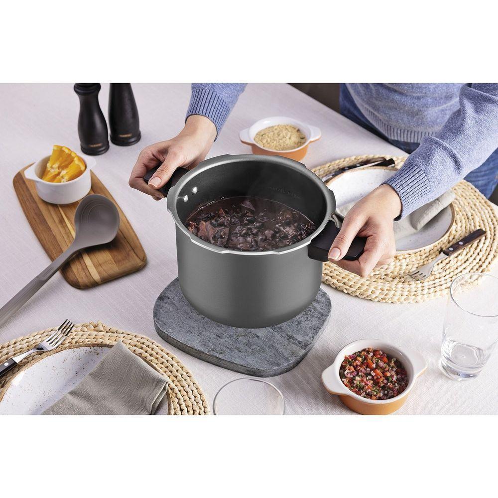 Panela De Pressão Tramontina Arizona Induction Antiaderente Starflon Max Titânio 20 Cm 4,5 L Tramontina - 5