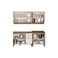 Kit De Cozinha Completa 4 Peças Alpha (2aéreos+2balcões) C4p175 Branco - Carraro - 3