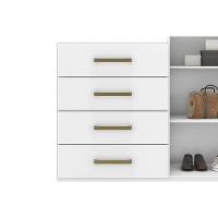 Cômoda De Quarto áurea C- 2 Portas 4 Gavetas E Pés Branco - Demóbile - 5