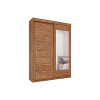 Guarda Roupas 2 Portas De Correr (1 C- Espelho) E 3 Gavetas Liz Cinamomo - Panan - 1
