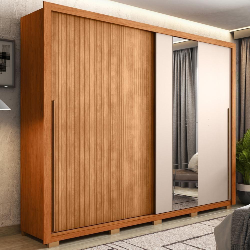 Guarda Roupa Casal 2 Portas 4 Gavetas Imper Marrom Caemmun - 1