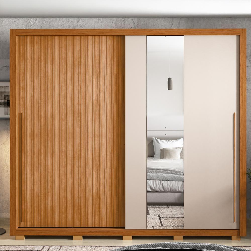 Guarda Roupa Casal 2 Portas 4 Gavetas Imper Marrom Caemmun - 2