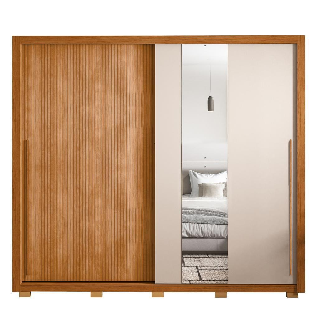 Guarda Roupa Casal 2 Portas 4 Gavetas Imper Marrom Caemmun - 3