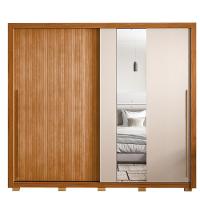 Guarda Roupa Casal 2 Portas 4 Gavetas Imper Marrom Caemmun - 3