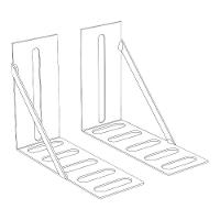 Kit 2 Frame Suporte Adaptador De Cabeceira Metalico Artte