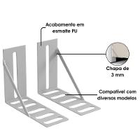 Kit 2 Frame Suporte Adaptador De Cabeceira Metalico Artte - 5