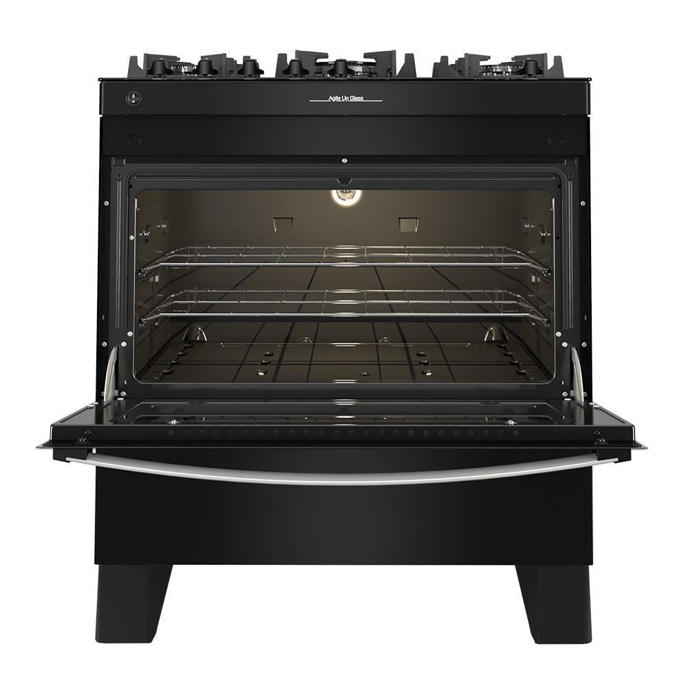 Fogão 5 Bocas Atlas Automático Agile Up Glass Preto Bivolt - 4
