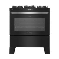 Fogão 5 Bocas Atlas Automático Agile Up Glass Preto Bivolt - 1