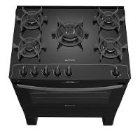 Fogão 5 Bocas Atlas Automático Agile Up Glass Preto Bivolt - 3