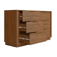 Cômoda De Quarto Giardino C- 6 Gavetas Nogueira Touch - Demóbile - 5