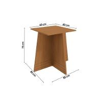 Base Mesa De Jantar Lótus Ba25 Madeirado S- Tampo Canela - Kappesberg - 3