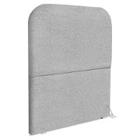 Cabeceira Solteiro 90 Cm Com Frame Alana Boucle Cinza Artte - 1