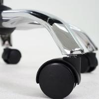 Cadeira De Escritório Gomos Preta Com Altura Ajustável Estofada Preto - 6