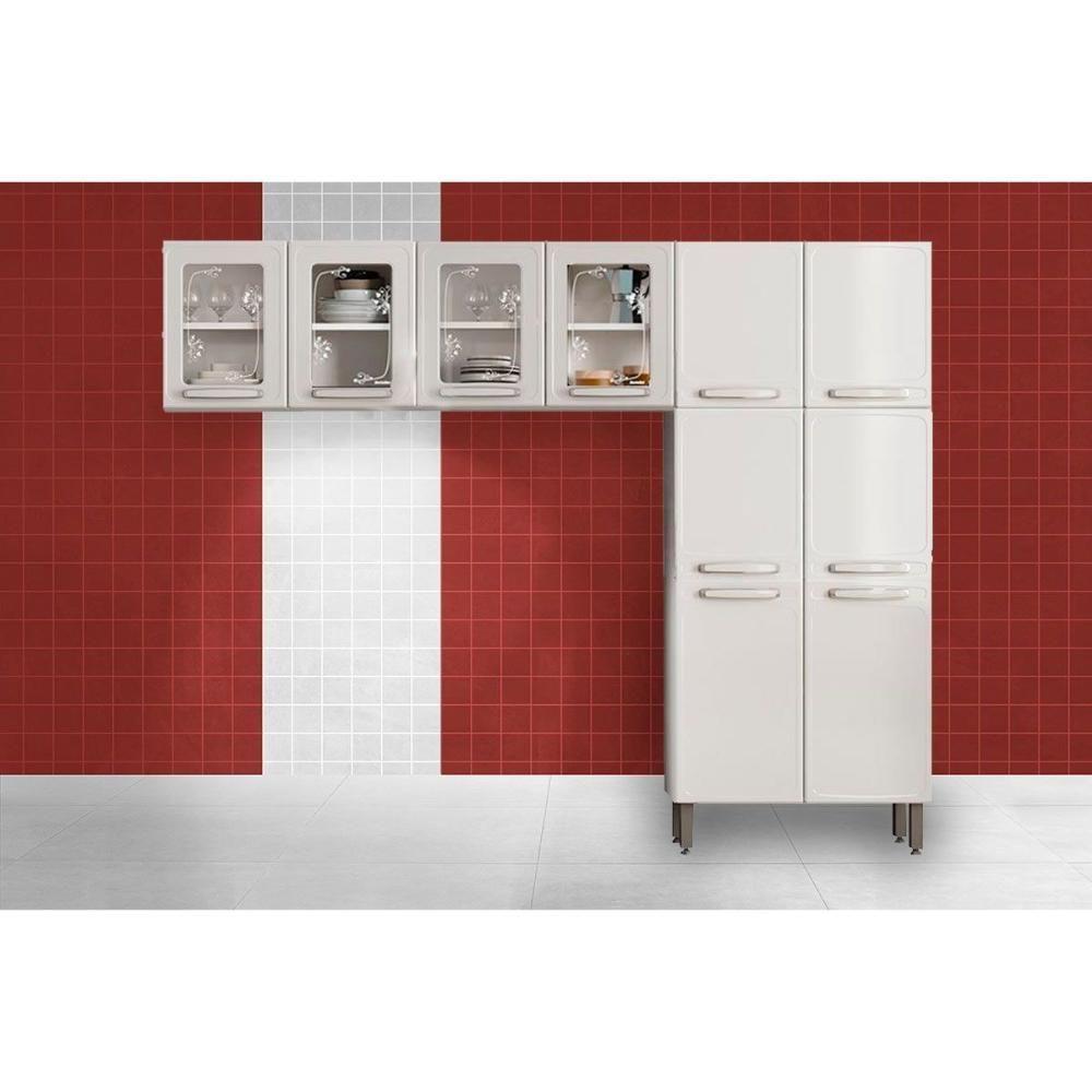 Cozinha Modulada Bertolini Evidence 3 Peças (2aéreos+1paneleiro) Cpt50 Branco-bertolini - 1