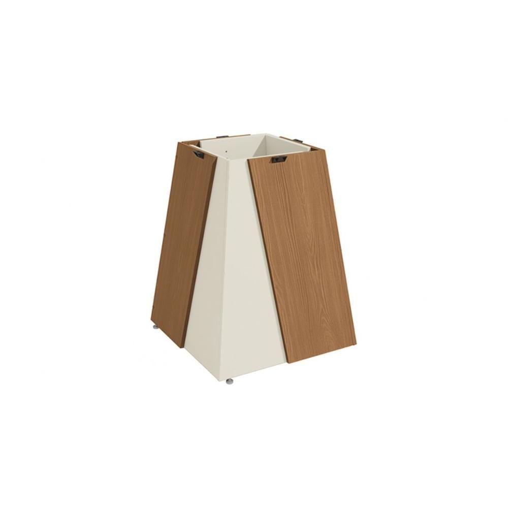 Base Mesa De Jantar Dalia Ba57 Madeirado S- Tampo Canela-off White - Kappesberg - 1