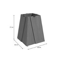 Base Mesa De Jantar Dalia Ba57 Madeirado S- Tampo Canela-off White - Kappesberg - 2