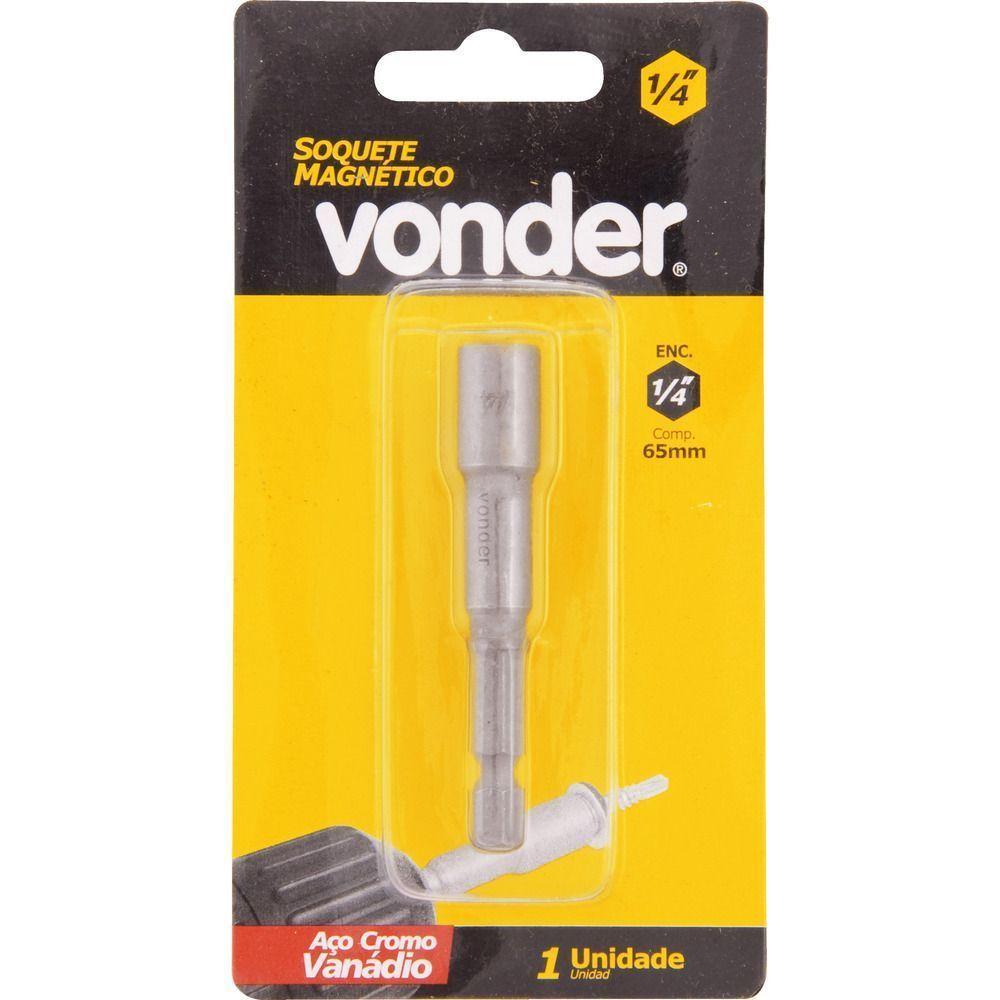 Adaptador Soquete Magnético 3-8x65mmenc 1-4" Sext Vonder - 1