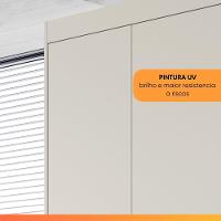 Guarda Roupas Casal 4 Portas 3 Gavetas 100% Mdf Tunis Off White - 7