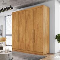 Guarda Roupas Casal 4 Portas 3 Gavetas 100% Mdf Tunis Madeirado - 2