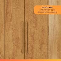 Guarda Roupas Casal 4 Portas 3 Gavetas 100% Mdf Tunis Madeirado - 6