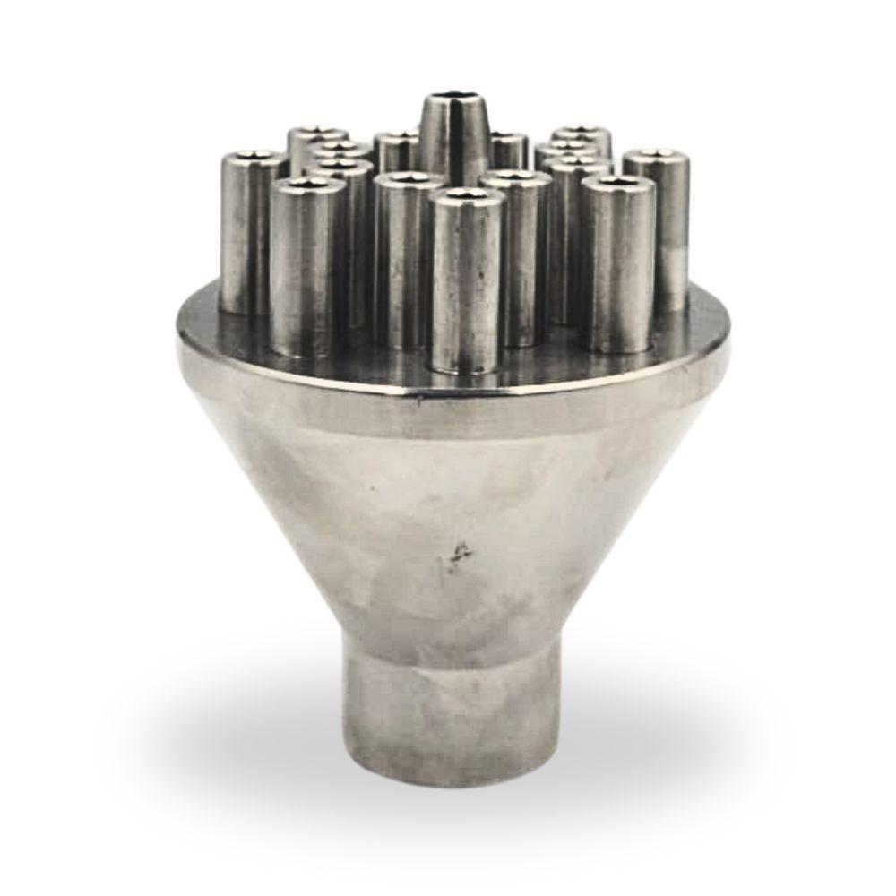 Bico Para Fontes Chafarizes E Lagos Fixo Em Inox Multijatos Rosca Interna De 1" - 1