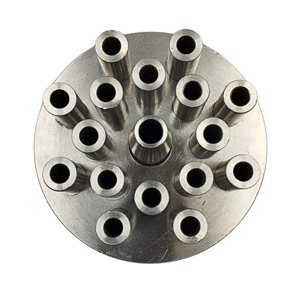 Bico Para Fontes Chafarizes E Lagos Fixo Em Inox Multijatos Rosca Interna De 1" - 4