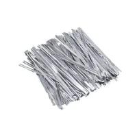 Jogo Fecho Prático Aramado Flexível Prata 100 Unidades 11cm - Magizi - 9