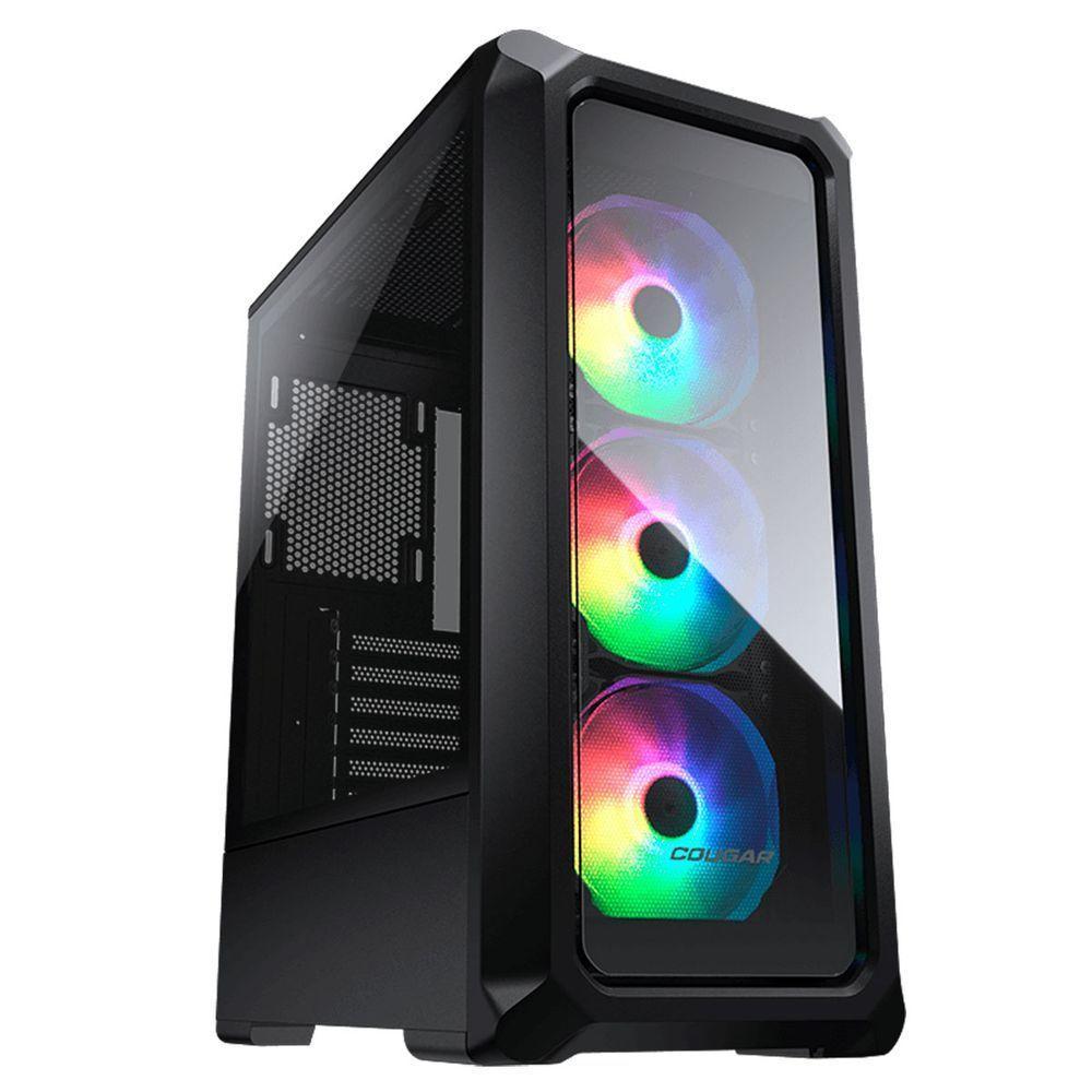 Gabinete Gamer Cougar Archon 2 Rgb, Mid Tower, Vidro Temperado, 3x Fans, Preto - 385cc50.0003 - 1