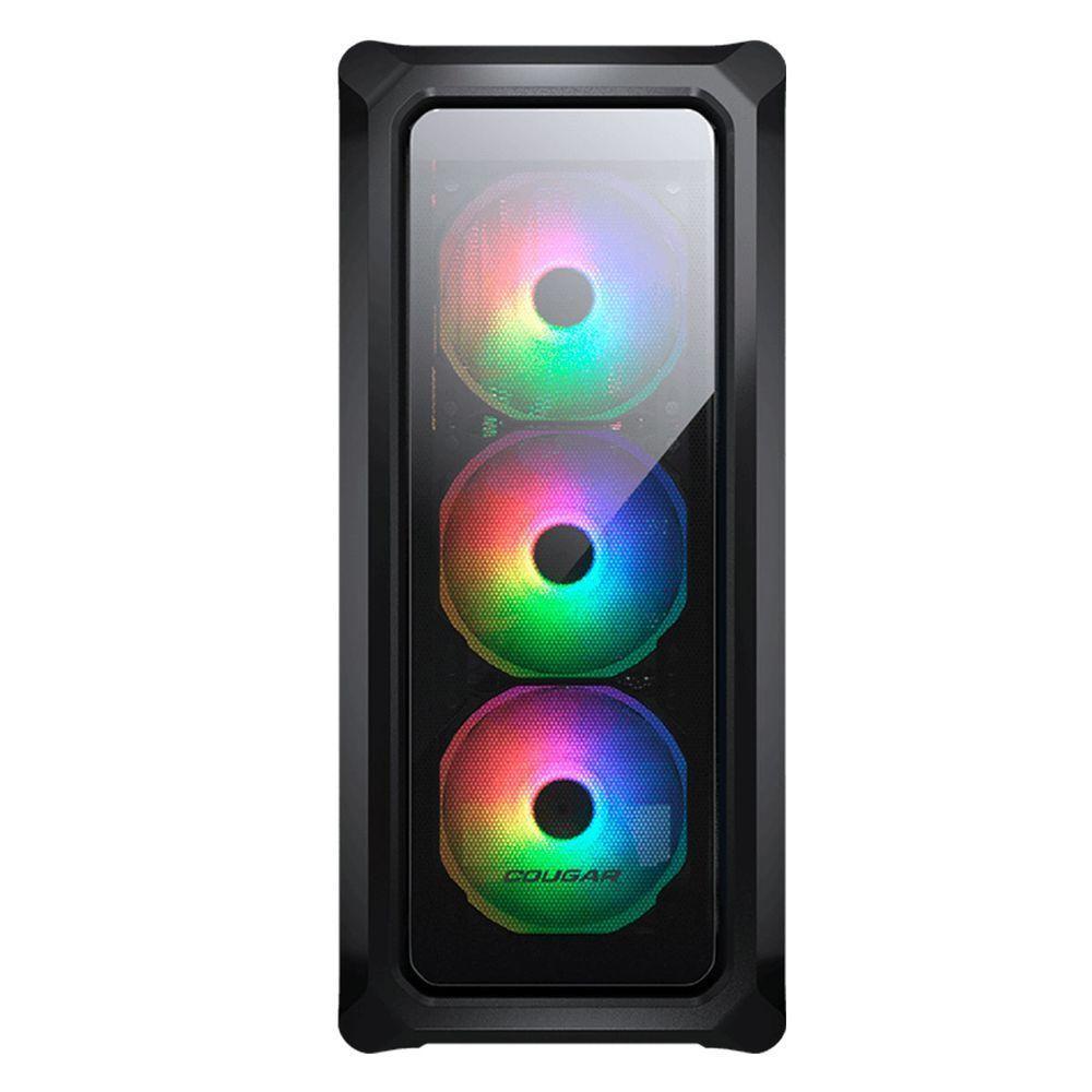 Gabinete Gamer Cougar Archon 2 Rgb, Mid Tower, Vidro Temperado, 3x Fans, Preto - 385cc50.0003 - 2