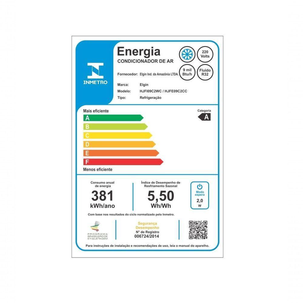 Ar Condicionado Elgin Split Hi Wall Eco Ii Inverter Connect 9.000 Btus Frio R-32 220V - 8