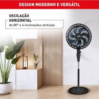 Ventilador De Coluna Arno X-treme 7,40 Cm 7 Pás 150W Preto Com Azul VE7C 110V - 4