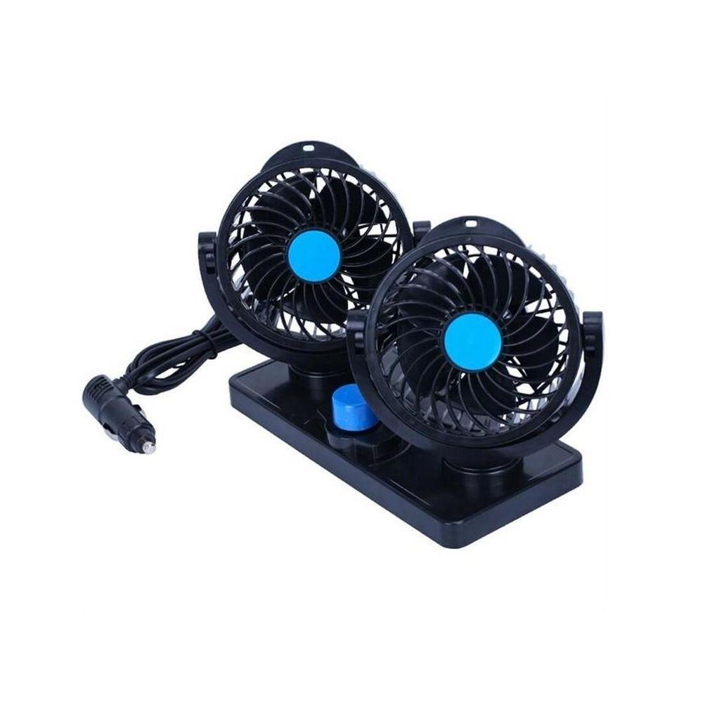 Ventilador Automotivo Duplo Rotativo Ajustavel 12v - 3