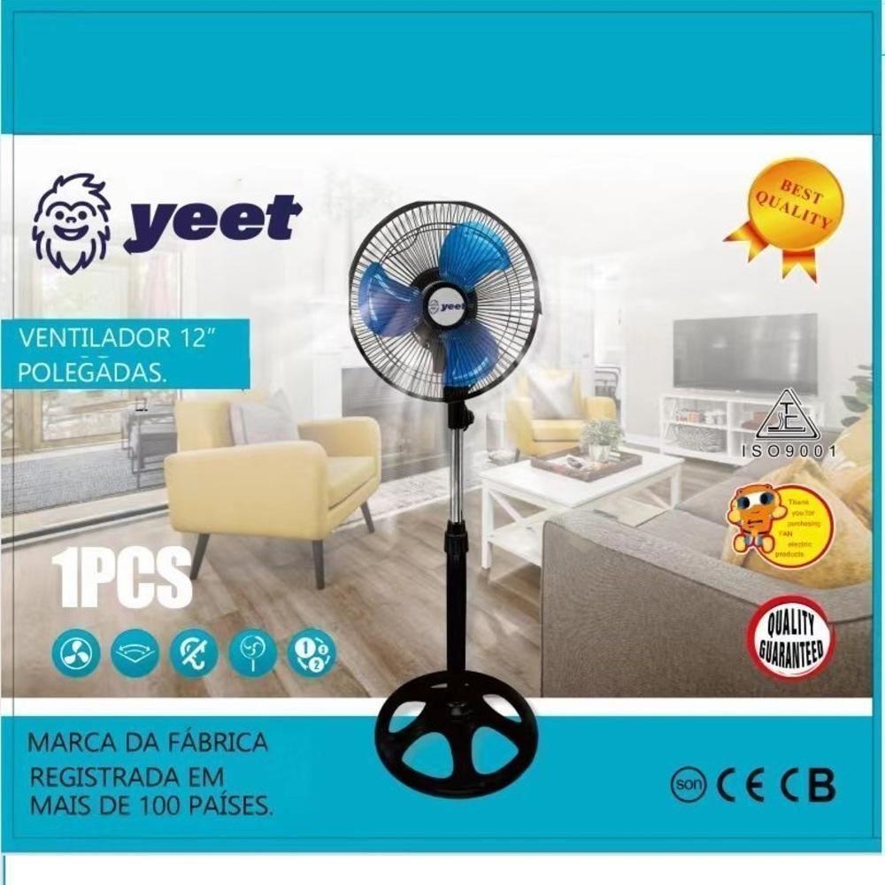 Ventilador Coluna 110V De Chao Potente Profissional 3 Velocidades 45w Coluna Pedestal Giratorio 3 Velocidades Turbo Sile - 3