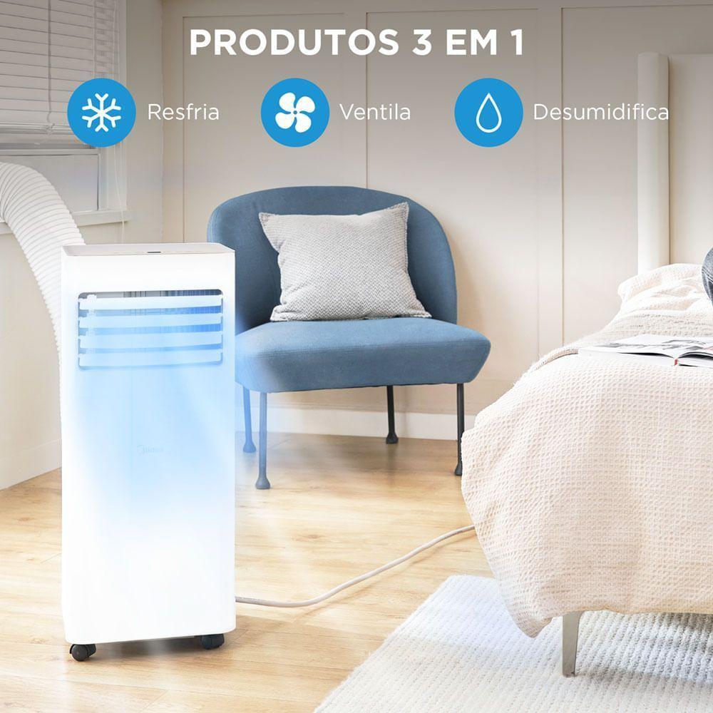 Ar Condicionado Portátil 12000 BTUs Conectado Frio Midea MPPA-12CRV1 - 110V - 8