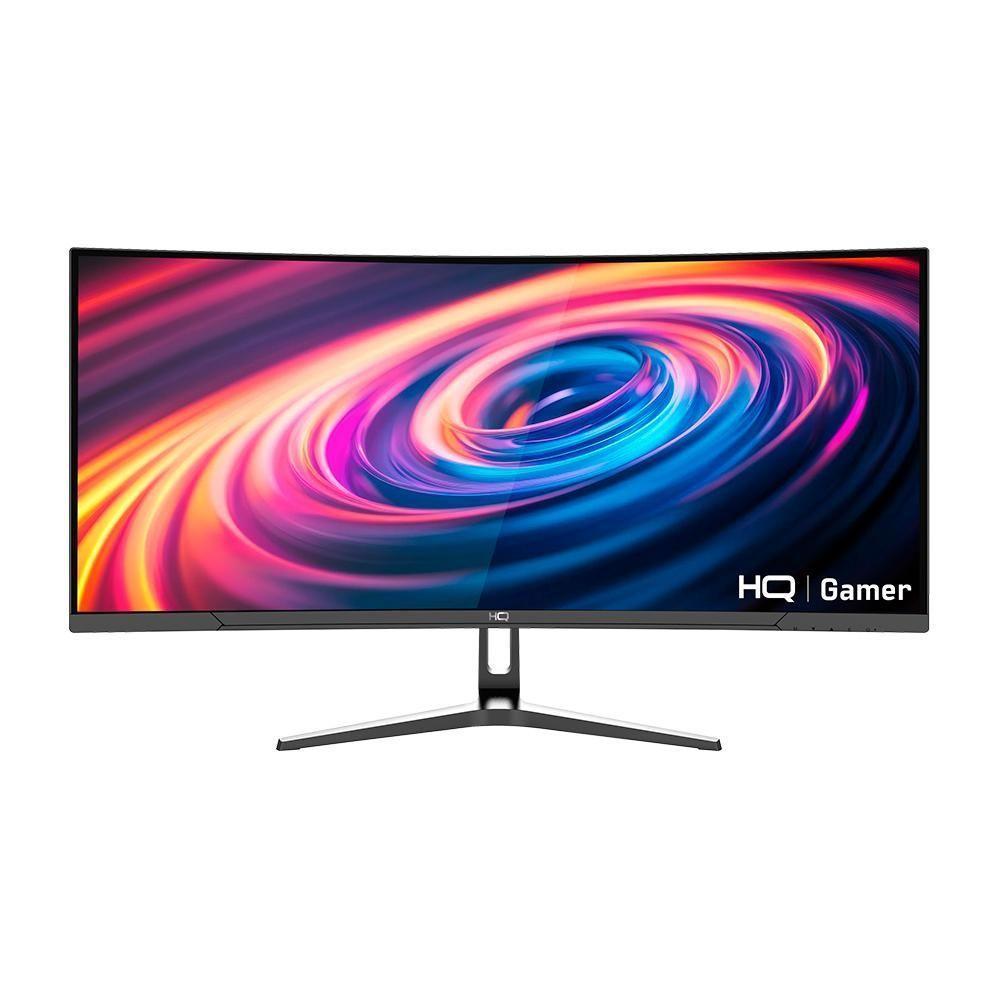 Monitor Gamer Curvo HQ Premium 34” Ultrawide QHD 3440x1440, 165Hz, 1ms, AMD FreeSync, HDMI, DP - HQ34C16 - 1